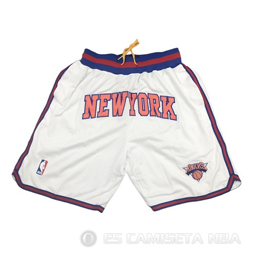 Pantalone New York Knicks Just Don Blanco - Haga un click en la imagen para cerrar
